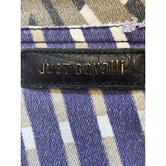 VTG 90s Roberto Cavalli /Ittierre AOP Psychedelic Illusion Stripe Jeans Size 28 - Picture 11 of 16